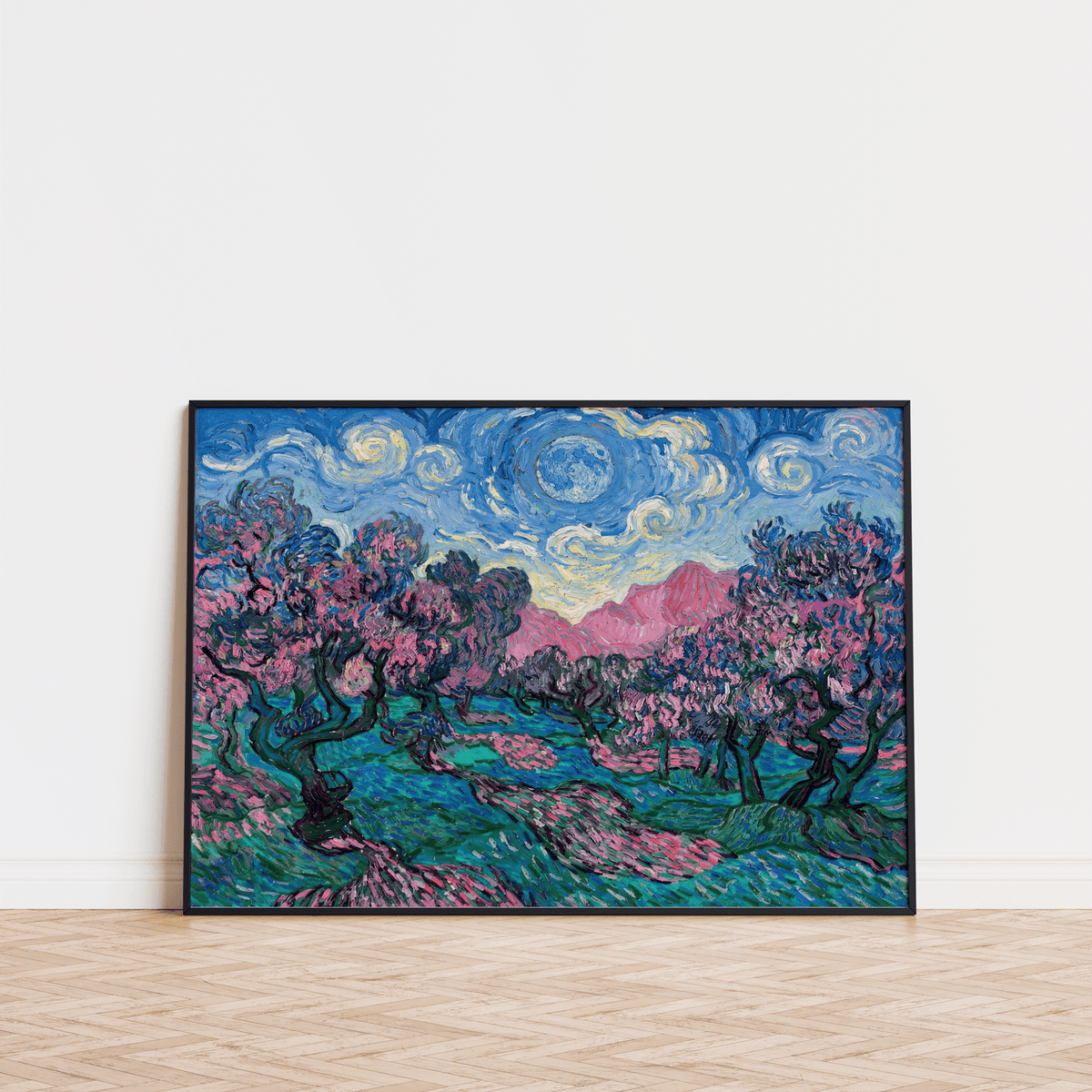 Colorful Landscape Art wall art with Blue and Multicolored scene for lounge
