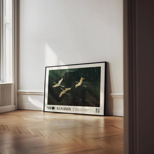 Framed Japanese art print for contemporary interiors