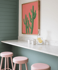 Pink Cactus Poster contemporary wall art for cozy living spaces
