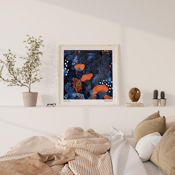 Bold Abstract Floral Art blending modern lines with botanical forms.