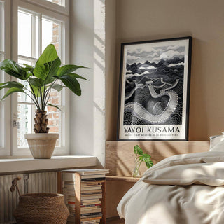 Expressive Chinese wall art with dramatic composition