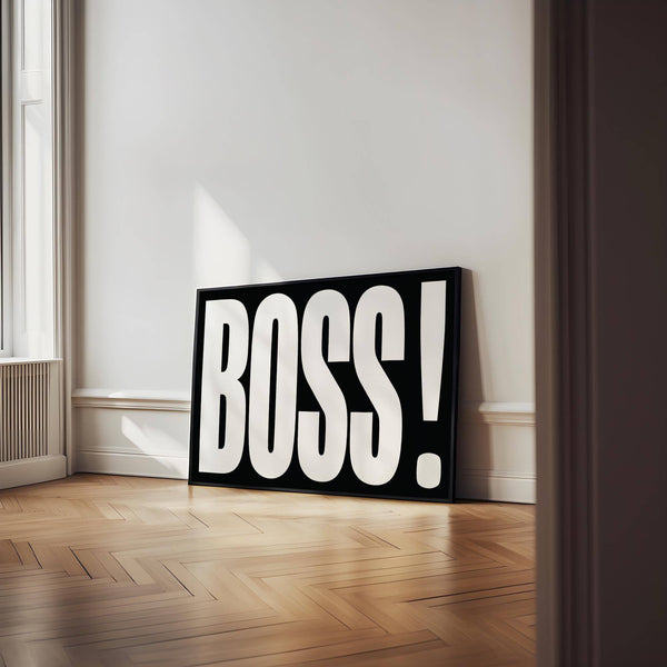 High-quality gift for boss print in black and white