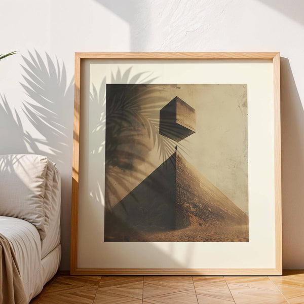 Abstract neutral color wall art ideal for calming and introspective spaces