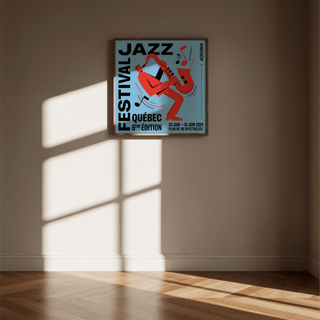 Music Wall Art with Blue and Red, perfect wall art for music room