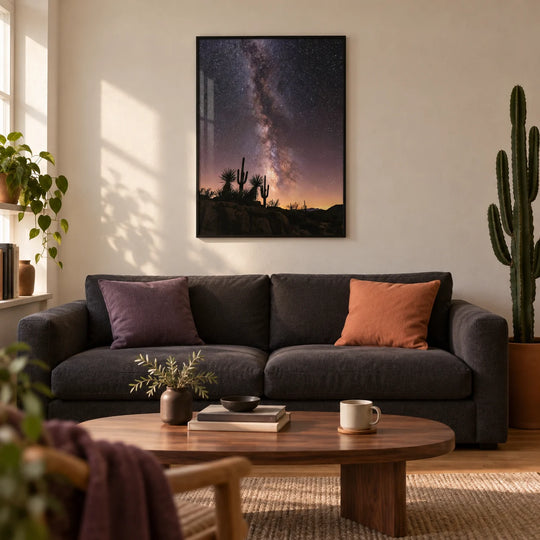 Estampado Nocturno de Cactus