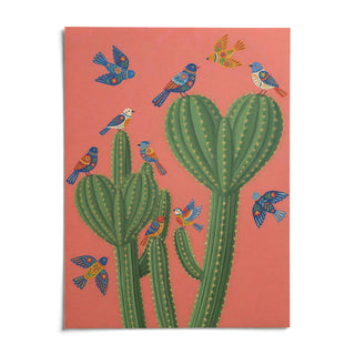 Cactus Poster Print, shown as an unframed paper print on a plain white background