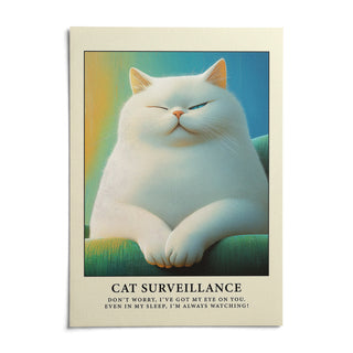 Cat Lover Gift, shown as an unframed paper print on a plain white background