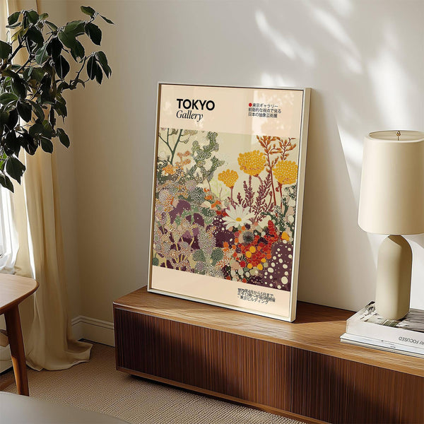 High-quality vintage floral print with intricate dot patterns