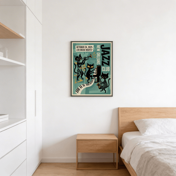 Poster crop showing NEW ORLEANS text and bold JAZZ CLUB lettering