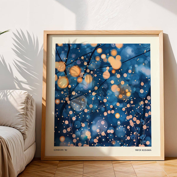 Delicate dotted patterns in abstract modern painting prints artwork