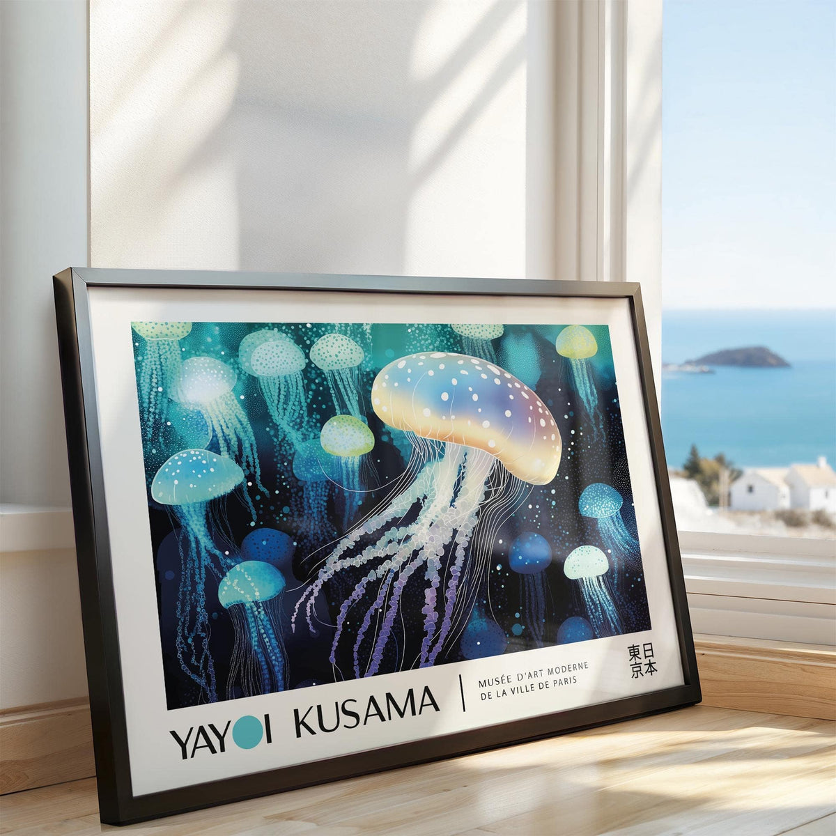 Unique jellyfish wall art featuring flowing jellyfish designs