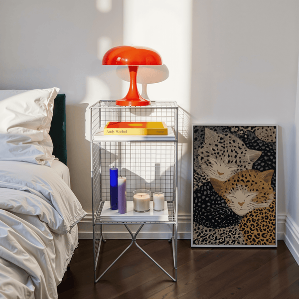 Leopard Print Wall Art combining Black and Beige for dining area print