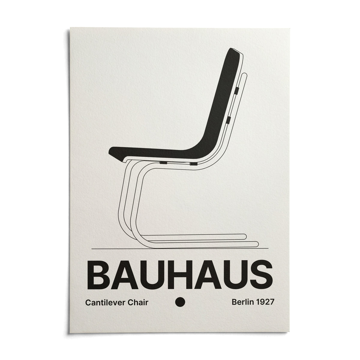 Chair Poster, shown as an unframed paper print on a plain white background