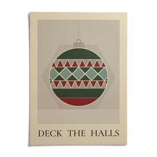 Christmas Bauble Print, shown as an unframed paper print on a plain white background