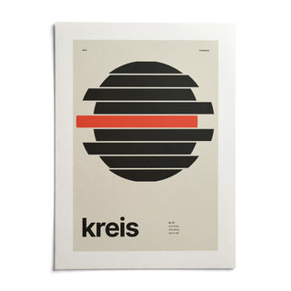 Circle Print, shown as an unframed paper print on a plain white background