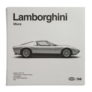 Classic 1960s Supercar Poster, shown as an unframed paper print on a plain white background
