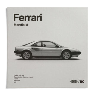 Classic 1980s Italian Coupe Poster, shown as an unframed paper print on a plain white background