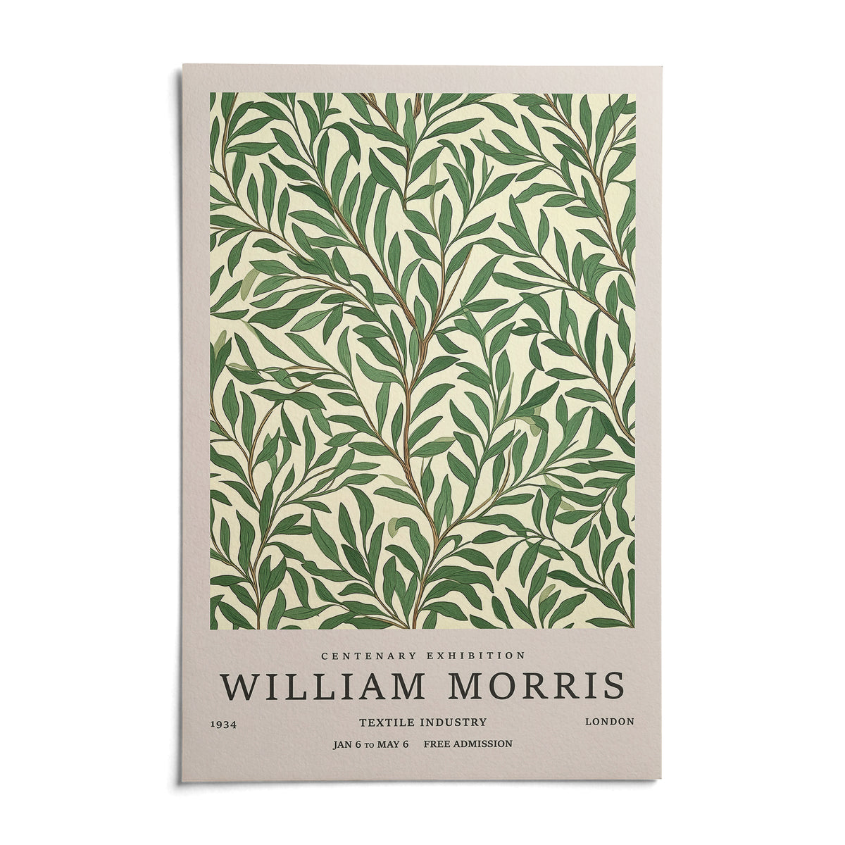 Classic Art Posters, shown as an unframed paper print on a plain white background
