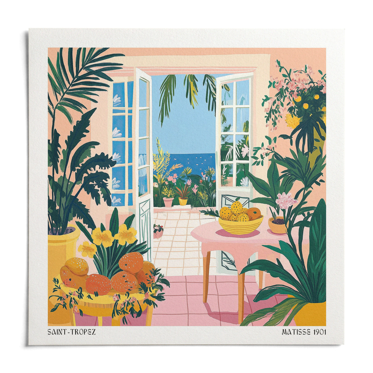 Coastal Wall Art, shown as an unframed paper print on a plain white background