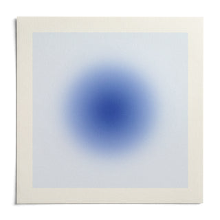 Cobalt Blue Wall Art, shown as an unframed paper print on a plain white background