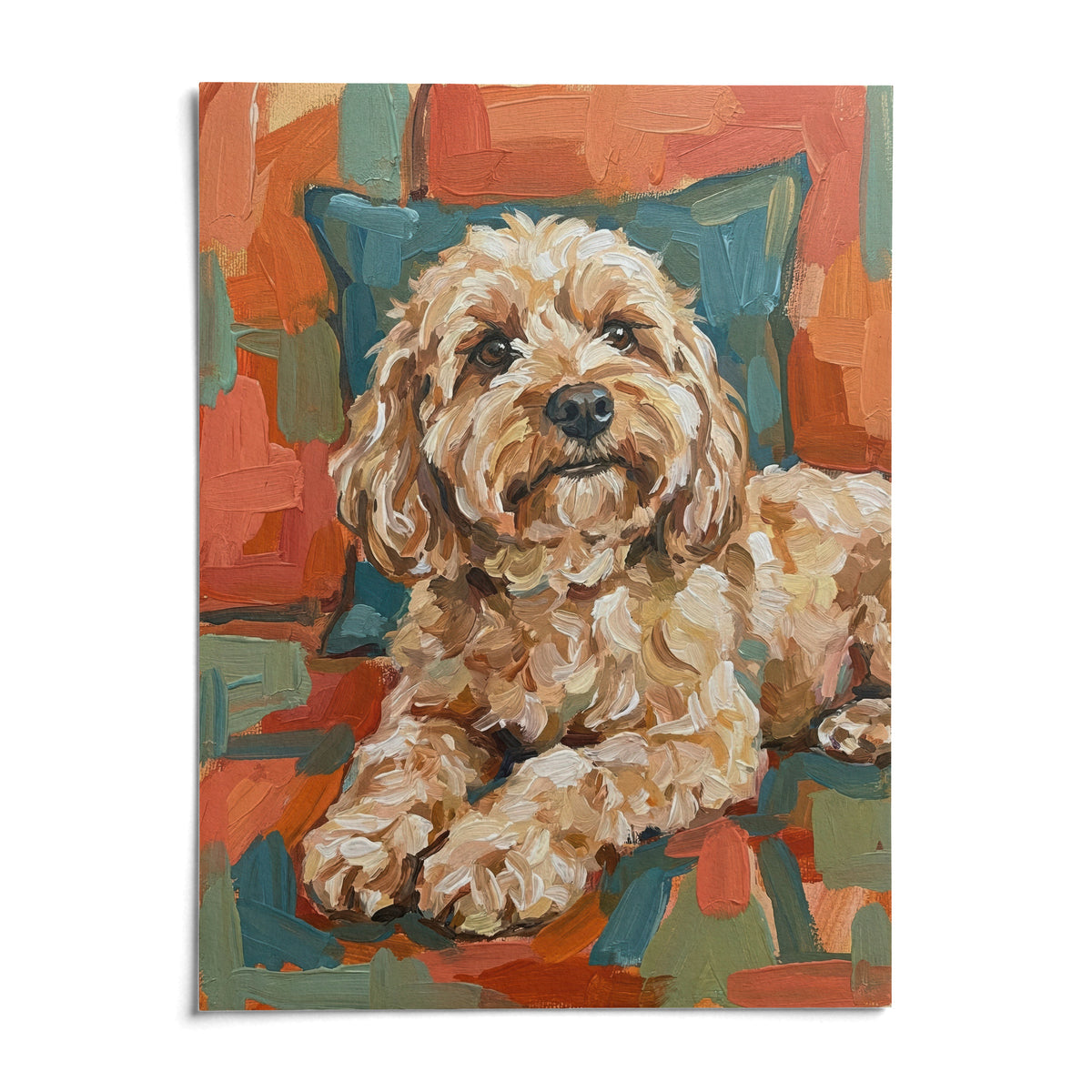 Cockapoo Print, shown as an unframed paper print on a plain white background