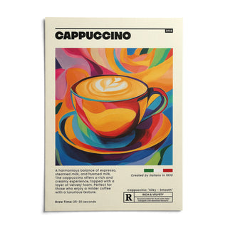 Coffee Cup Wall Art, shown as an unframed paper print on a plain white background