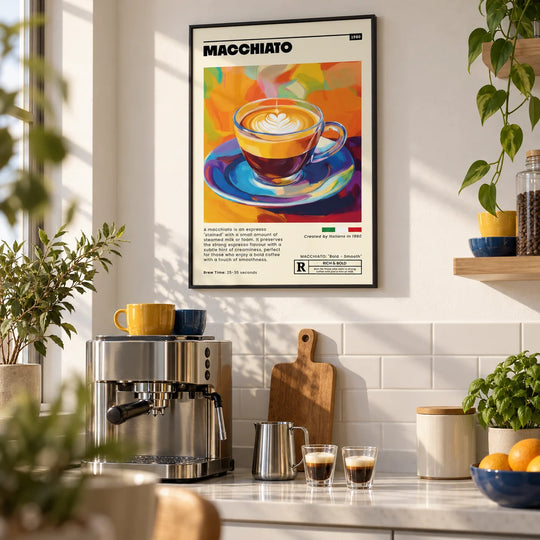 Macchiato Kaffee Kunst