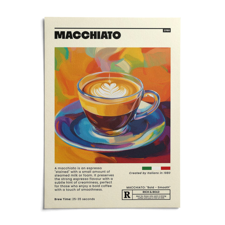 Coffee Poster, shown as an unframed paper print on a plain white background