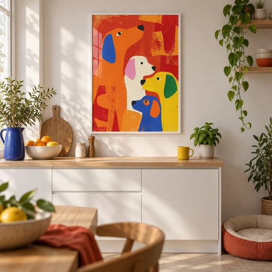 Dog Abstract Poster
