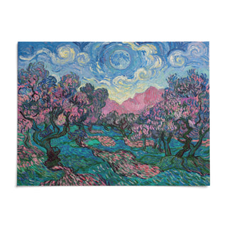 Colorful Landscape Art, shown as an unframed paper print on a plain white background