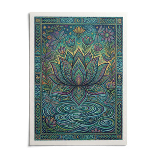 Colorful Nature Print, shown as an unframed paper print on a plain white background