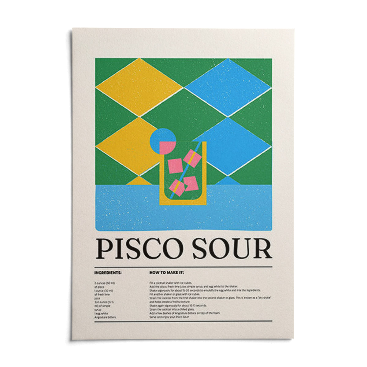 Colorful Posters, shown as an unframed paper print on a plain white background