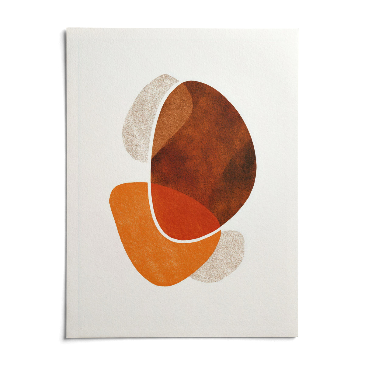 Contemporary Abstract Poster, shown as an unframed paper print on a plain white background
