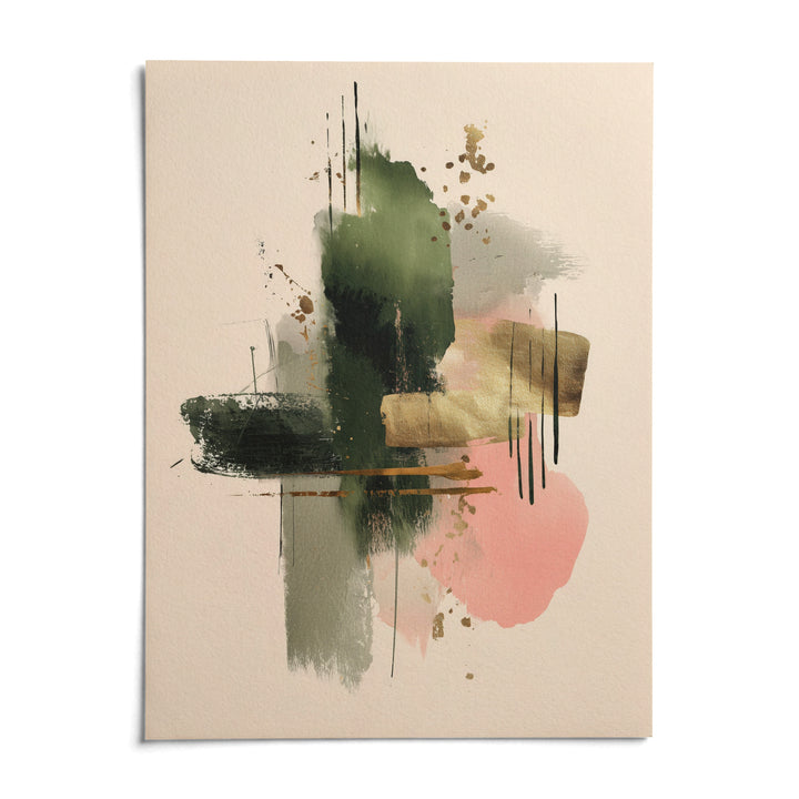 Contemporary Art Poster, shown as an unframed paper print on a plain white background