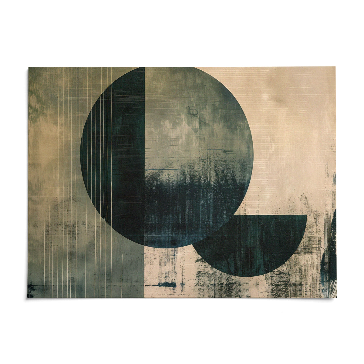 Contemporary Poster Art, shown as an unframed paper print on a plain white background