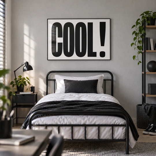 Affiche typographique COOL