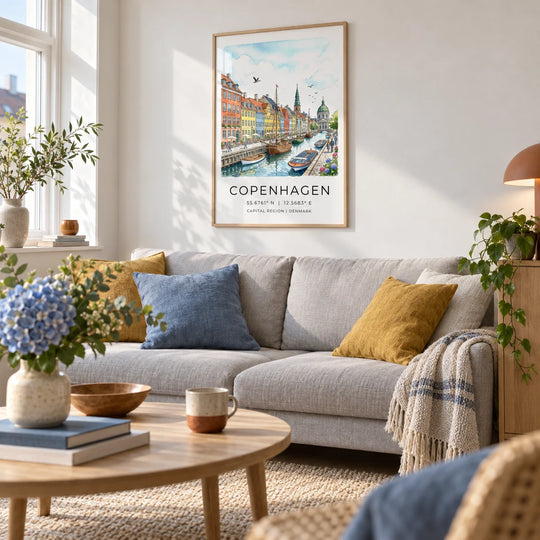 Watercolor Copenhagen View