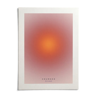 Courage Poster, shown as an unframed paper print on a plain white background