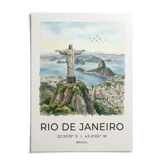Cristo Redentor Poster, shown as an unframed paper print on a plain white background
