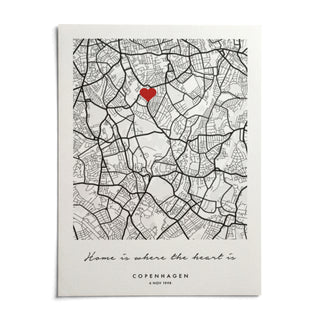 Custom Anniversary Gift, shown as an unframed paper print on a plain white background
