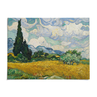 Cypress Tree Landscape, shown as an unframed paper print on a plain white background