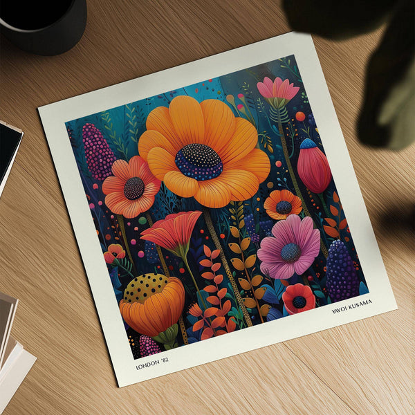 Modern Japanese modern art inspired by nature and abstract design