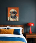 Astronaut Poster wall art with blue tones for creative spaces