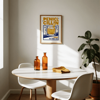 Bar Decor Wall Art colorful kitchen wall art in orange and blue