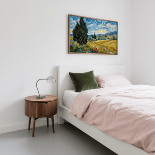 Serene Nature Poster with dominant Yellow, perfect for lounge wall art
