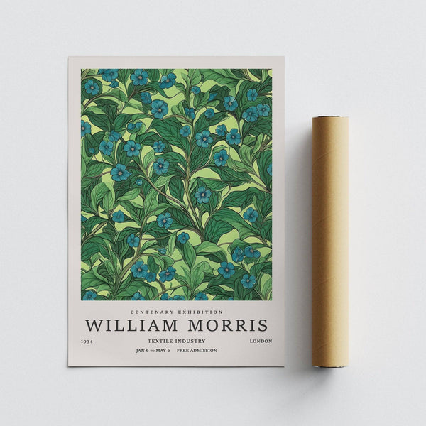 Leafy vines and blossoms in green wall art for living room styling