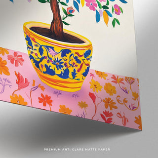 Tree of Life Wall Art print for living room wall decor.