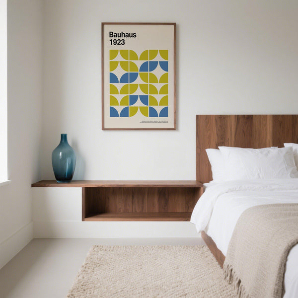 Structured repetition in this modern geometric art print on neutral background.
