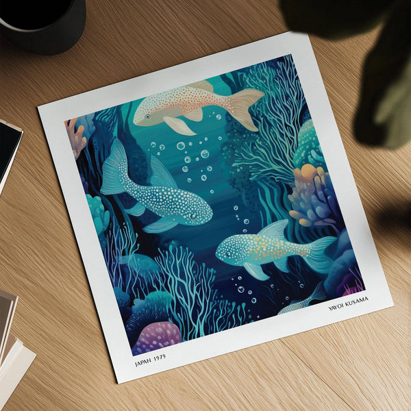 Tranquil underwater wall art fish ideal for bedroom decor