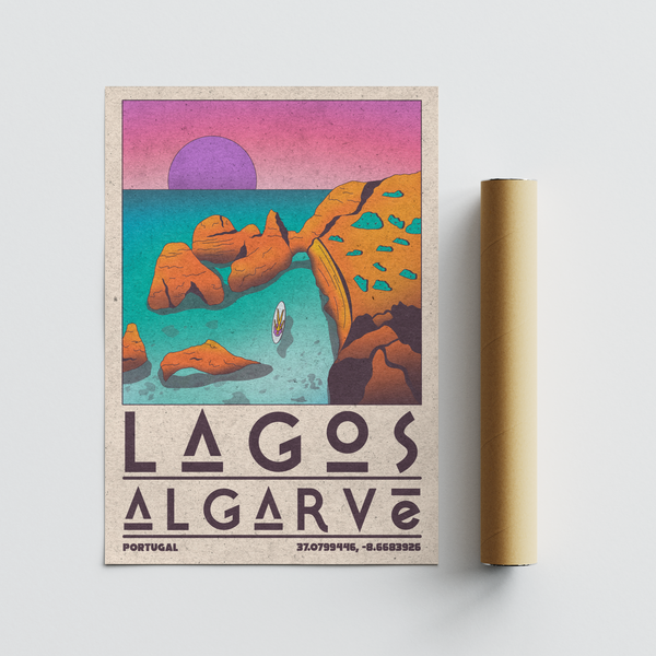 Poster laying flat to reveal crisp outlines and bold typography